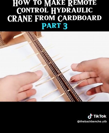 How to Make Remote Control Hydraulic CRANE From Cardboard