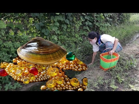 Oh my god! Have you ever seen such a large wild clam shell? The pearls it nurtures are fantastic