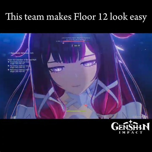 This Team Makes Floor 12 Look Easy 😭 | Genshin Impact #genshinimpact #gaming #ps5