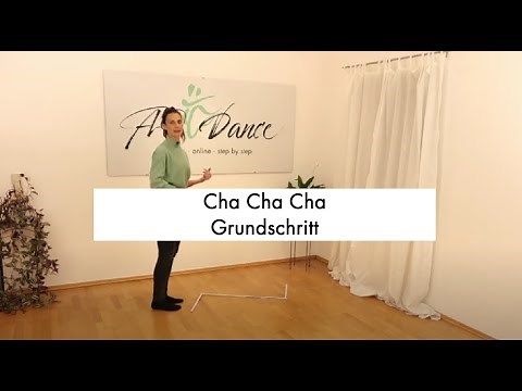 Cha Cha Cha Grundschritt gezeigt, erklärt und getanzt mit Musik, einzeln und paarweise