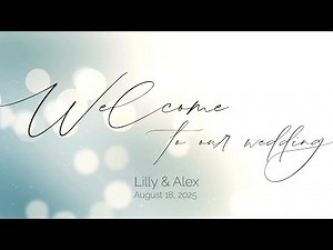 Wedding Reception Slideshow Template | Canva Editable Photo Video