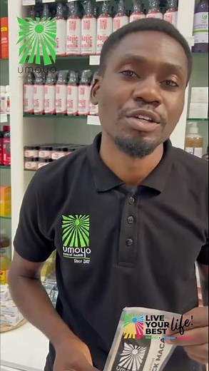 Umoyo Black Maca Powder - enhancing energy, stamina, and focus