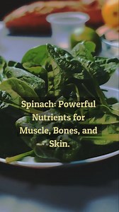 4.4K views · 83 reactions | Spinach: Powerful Nutrients for Muscle, Bones, and Skin | All about health and nutrition | Facebook