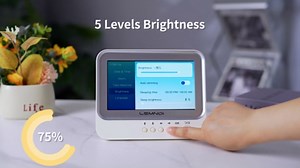 7 Inch Dementia Clock,Digital Day and Time Clock for Seniors Elderly Memory Loss Alzheimer’s Large Display Date Temp,12 Labels Image & 15 Medicine Alarm Reminder,Auto DST (2025 New)