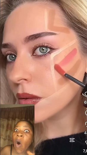 Beginner Contour Hack That Actually Works 😳 Instant Snatched Look! #beautyhacks