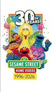 Sesame Street home video 30 years logo