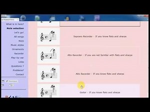 free-notes.net - Practicing specific notes