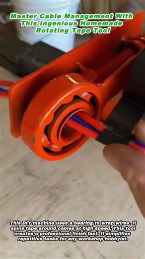 Master Cable Management With This Ingenious Homemade Rotating Tape Tool