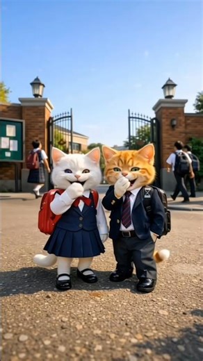 “The White Rabbit’s School Transformation 🐇🎒 | From Struggle to Confidence” #fyp #rabbit