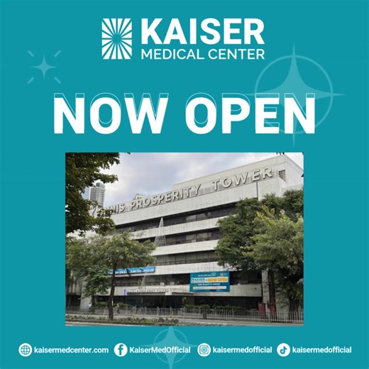 Have you heard the good news? Our Kaiser Medical Center Makati branch is now open! Drop by and consult with our trusted doctors and health specialists who are ready to care for you. Your health deserves the best—visit us today! 💙 #KaiserMedicalCenter #KMCYourPartnerInHealthAndWellness #MedicalCenterPhilippines | Kaiser Medical Center