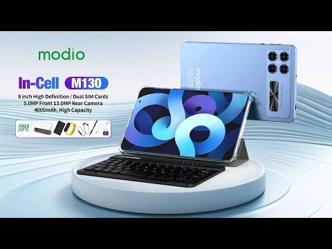 modio M130 Tablet PC 5G / 8 inch Display / 8GB RAM Memory 512GB ROM Storage
