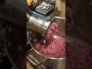 Weston 32 Meat Grinder raw chicken bones dog food