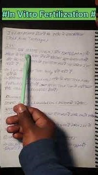 In Vitro Fertilization Kya Hota Hai #Bio Short # Up Board 2026#Hindi Medium #Up#Bio