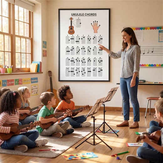 Ukulele Chords – Beginner-friendly Chord Charts for Learning and Practice | Printable PDF Download - Etsy