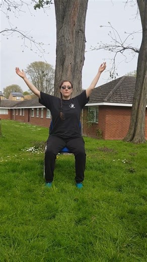 Rowing a Boat (Shibashi 1, First 18 Moves Tai Chi Chi Kung) adapted for the chair.