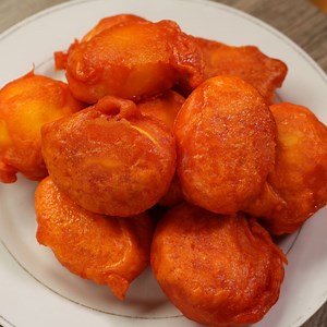 397K views · 119 reactions | Tokneneng Recipe Best for Merienda. Tokneneng is a Popular Filipino Street Food Made of Boiled Eggs coated with Orange Batter and Deep Fried. Ingredients: 5 Pieces Eggs 1 Cup All Purpose Flour 1/4 Cup Cornstarch 1 Cup Water 1/4 teaspoon Orange Food Color 1/2 teaspoon Baking Powder 1/2 teaspoon Yeast Salt Cooking Oil (for frying) #tokneneng #tokenenengrecipe #howtomaketokneneng | FriendCheap Menu | Facebook