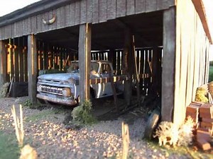 1:24 diorama scenes of Route 66 Garage, Gas Station, Diner