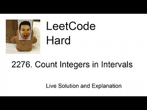 2276. Count Integers in Intervals (Leetcode Hard)