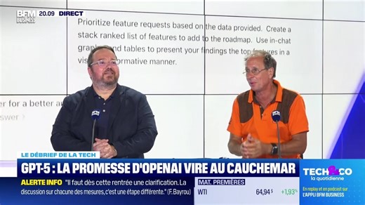 GPT-5 : La promesse d'OpenAI vire au cauchemar - 25/08