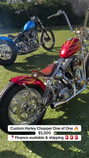 Custom Harley Chopper Built by El Lobo Cycles