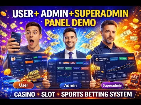 Complete Game API System Demo | User, Admin & Super Admin Panel (Casino, Slot & Sports) #betting