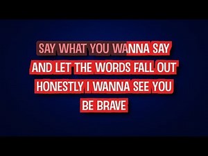 Sara Bareilles - Brave (Karaoke Version)