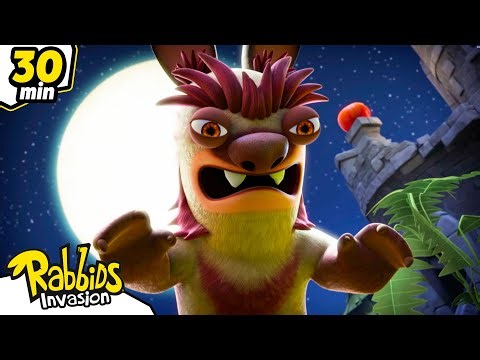 The night of the Werewolves! 🐺🎃 Halloween Compilation | RABBIDS INVASION 🐰 | Cartoon for kids