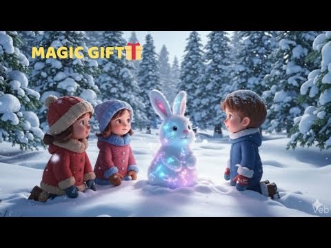 ❄️ Snow Fun, Cute Bunny & Magic Gift | Bedtime Story | Magical Winter Story for Kids
