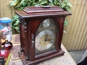 Old Vintage Antique German Emperor Westminster Chimes Mantle Clock