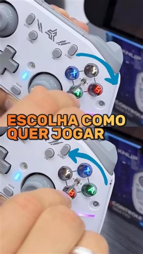 99 GRAUS DISTRIBUIDORA on Instagram: "🕹️⚡ Controle Gamer Sem Fio KNUP KP-GM041 RGB (Bluetooth + 2.4GHz) – vibe PRO no setup Pra quem quer jogar liso no PC / Android / iOS / Switch sem atraso e ainda deixar o visual RGB brabíssimo. Conecta fácil, segura bem na mão e entrega aquele “clique” que gamer curte. 🔥 Bluetooth + 2.4GHz: conexão estável e rápida 🌈 LED RGB: estilo gamer que chama na vitrine 🎮 Compatível: Windows / Android / iOS / Switch 🧠 Sensor 6 eixos: mais controle em jogos compatív