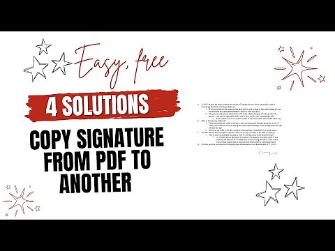 How to Copy Signature from PDF to Another PDF, Even Scanned?