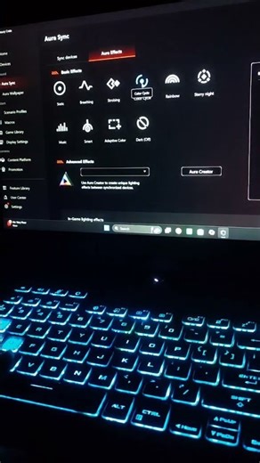 Asus Tuf A15 Keyboard RGB set up theme change 🔥 #gamingsetup #asustuf #asus #gaming #fypシ #viral #st