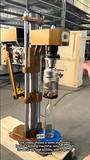 Boosting Efficiency: The Semi-Automatic Bottle Capping Solution