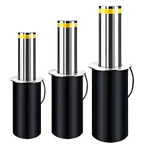 [Hot Item] Full-Automatic LED Lighted Security Hydraulic Rising Bollards Remote Controlled