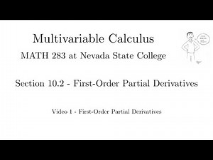 10.2-1 - First Order Partial Derivatives