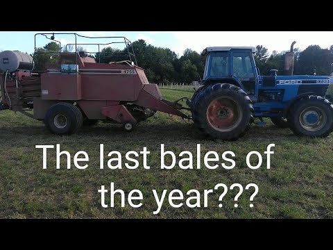 Removing bales from the big square baler