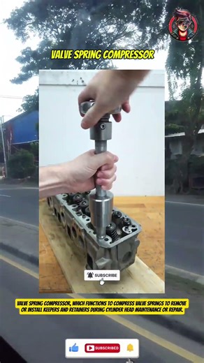 lation! Valve Spring Compressor is a Must! #EngineTools #tools #innovation