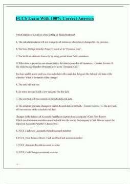 FCCS Exam With 100 Correct Answers 2024/2025