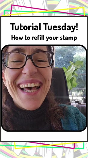 Tutorial Tuesday! It's about time I redid this one, enjoy! Learn how to re-ink your Shiny stamp, using Shiny ink 🥰😍🤩 #stampcare #selfinkingstamp #daisystamps