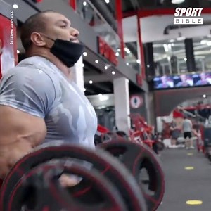 770K views · 331 reactions | Bodybuilder Larry Wheels tests his arm strength with strict bicep curls...  @Larrywheels | SPORTbible | Facebook