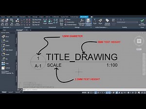 Create Title Drawing Using Dynamic Block in AUTOCAD