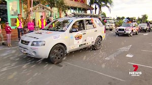 Dozens of drivers have set off from Aussie World on a four day adventure for the annual Dunga Derby. The convoy will travel hundreds of dusty kilometres off the beaten track, raising funds for local families in need. 7NEWS at 6pm. More local news: 7news.com.au/news/sunshine-coast #7NEWS | 7NEWS Sunshine Coast