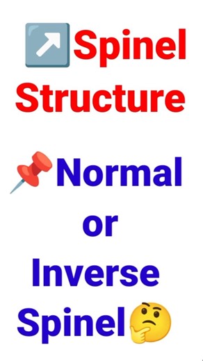 Spinel structure| Inverse or normal spinel structure 🤔🤔