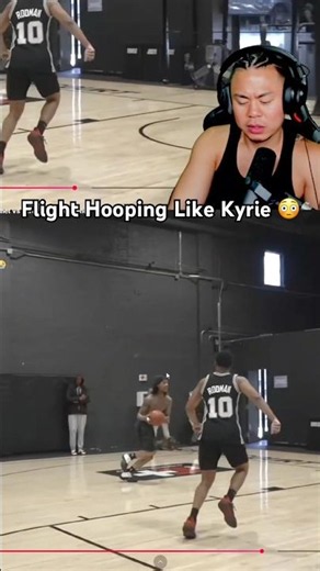Flight Hooping Like Kyrie 😳 #basketball #ballislife #hooping