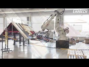 Nailing pallets with robot - RN4017 pallet manufacturing robot