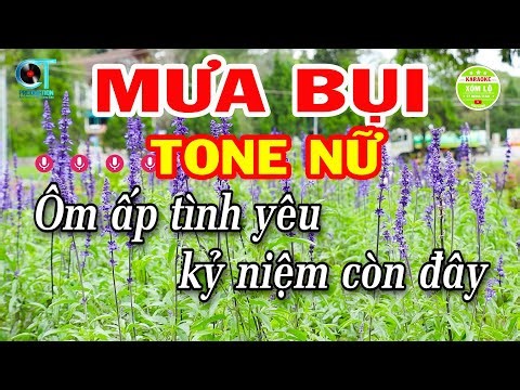 Karaoke Mưa Bụi Tone Nữ ( C#m ) Nhạc Hay Dễ Hát | Xóm Lộ