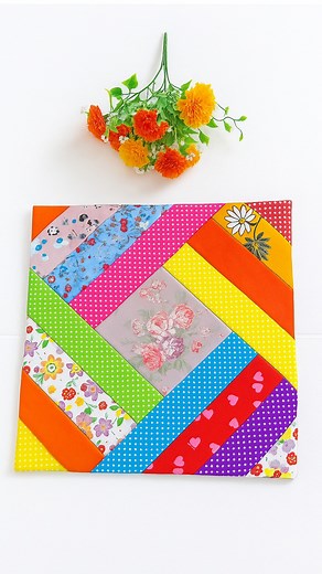 Woven Quilt Pillow Cushion #quilting #sewing #canadaday | Indah Sewing