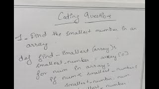 how-to-find-smallest-number-in-an-array-using-python-python-interview ...