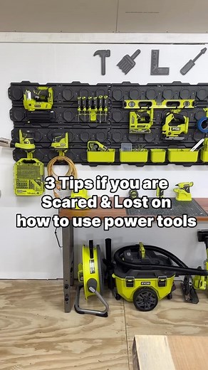 Ashley French | DIY & Home Reno on Instagram: "Comment TOOL and I will send you the full detailed video tutorials on how to use these tools and more! I hope these power tool tips will help you get started in your DIY home projects! 🛠️ #beginnerdiy #powertools"