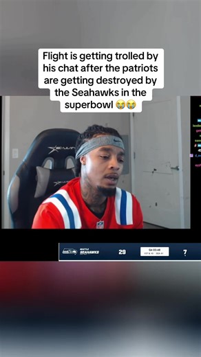 I feel bad for flight😭😭#flightreacts #seahawks #patriots #superbowl #nfl